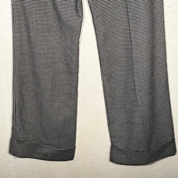 Bandolino Size 4 Stretch Houndstooth Dress Pants Polyester Blend Black & White - Picture 9 of 16